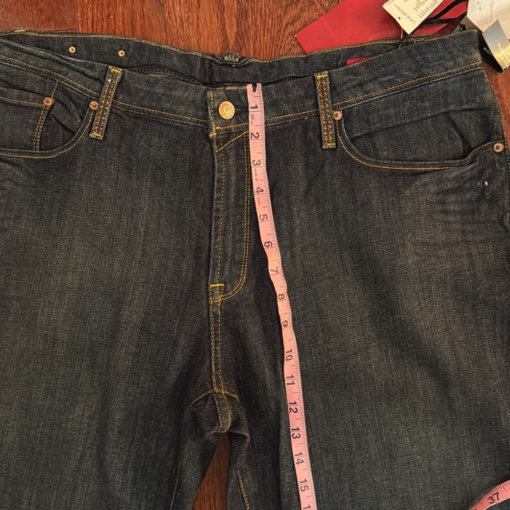 Seven7 Women's Boot Cut Jeans - Dark Blue - Picture 8 of 8